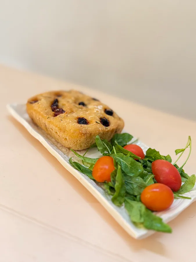 Focaccia sin TACC y vegana