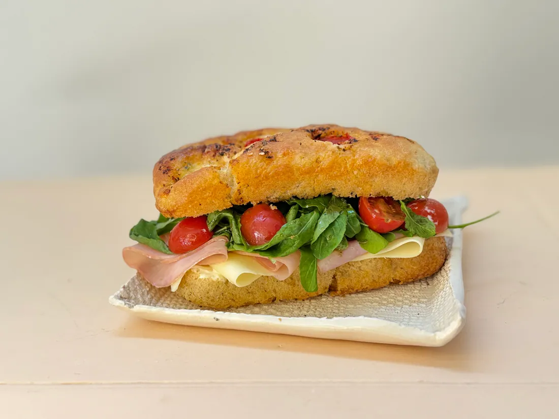 Sándwich de focaccia